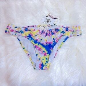 NWT Jessica Simpson Multi Spritz Tie Dye Bikini Bottoms Size Medium